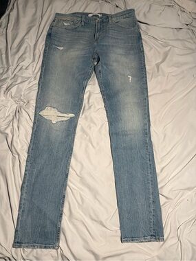Hudson Jeans Light Blue Distressed Men's Jeans